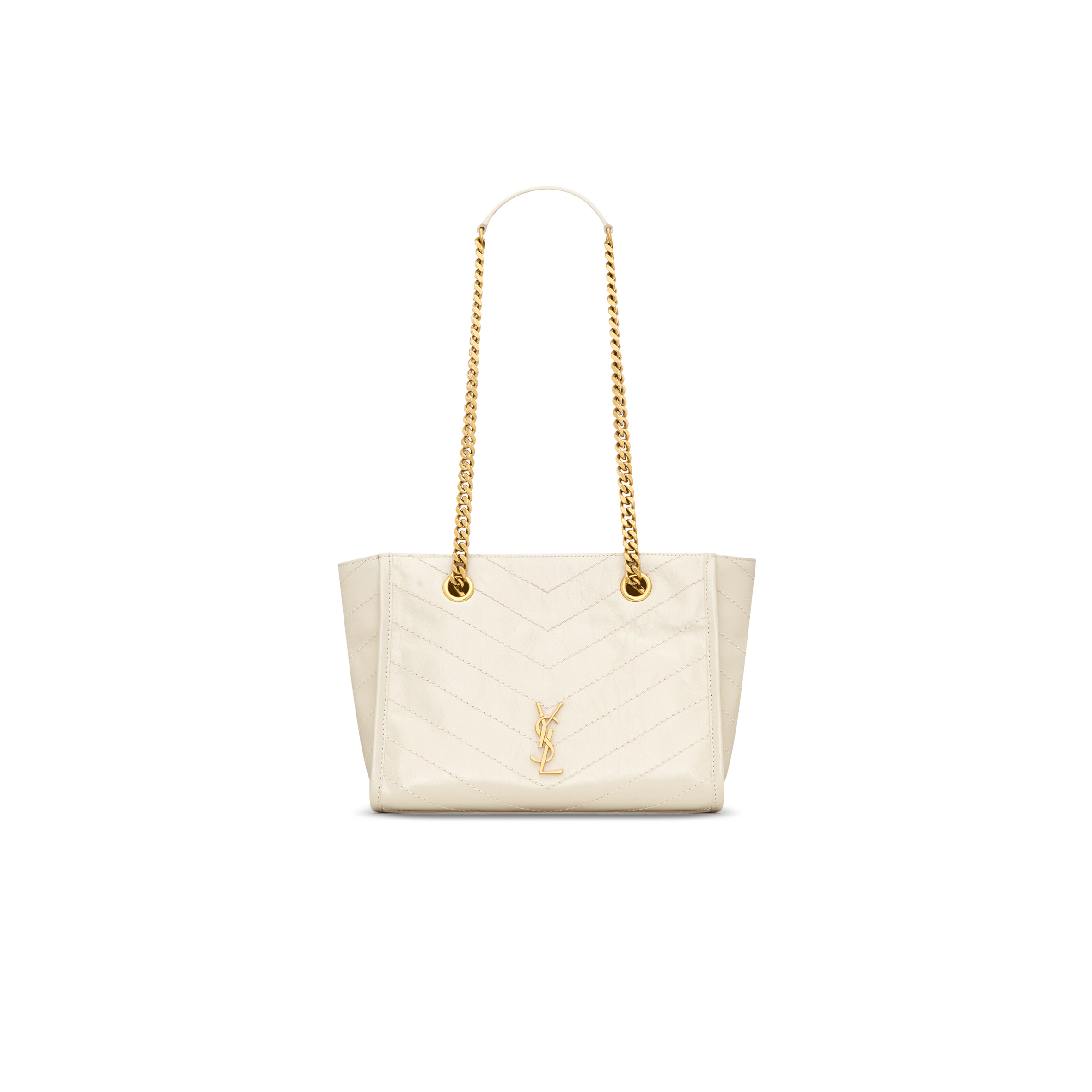 YSL NIKI SMALL SHOPPING IN VINTAGE LEATHER 8726800EN079207 (25*19*10cm)